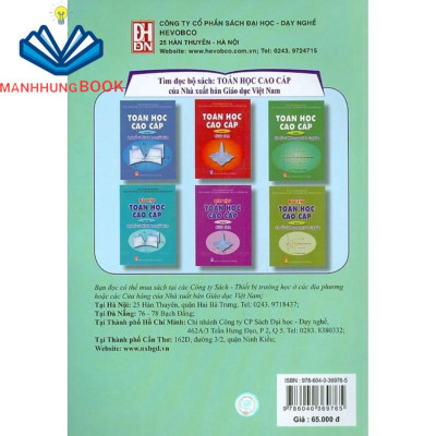 Sách - Bài Tập Toán Học Cao Cấp Tập Một - Đại Số Và Hình Học Giải Tích
