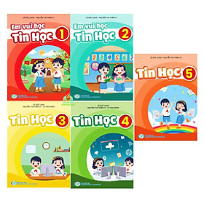 Sách - Em vui học tin học 1,2,3,4,5 - Bản mới nhất (KP)