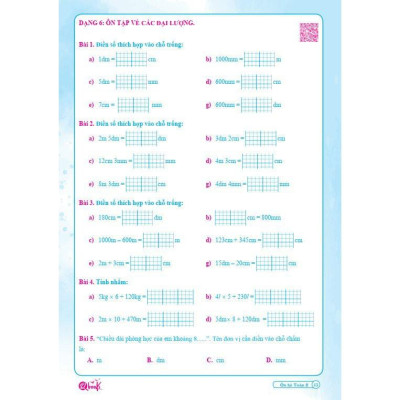 Ôn Tập Hè Toán 2 - Dành cho học sinh lớp 2 lên lớp 3 (1 cuốn)