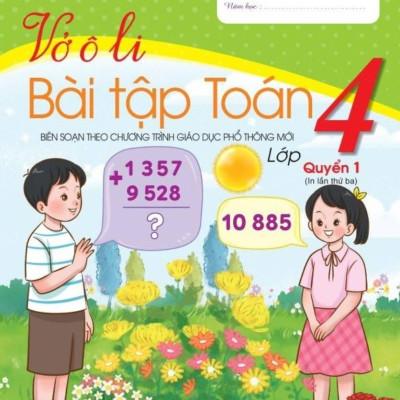 Sách - Vở Ô Li Bài Tập Toán 4 - Quyển 1