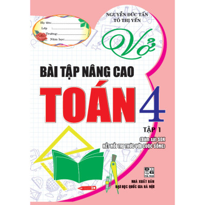 Combo Vở Bài Tập Nâng Cao Toán 4 Tập 1 + 2 (Bám Sát SGK Kết Nối Tri Thức Với Cuộc Sống - Bộ 2 Cuốn) - HA