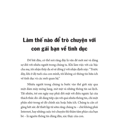 Giáo Dục Giới Tính Cho Con Gái