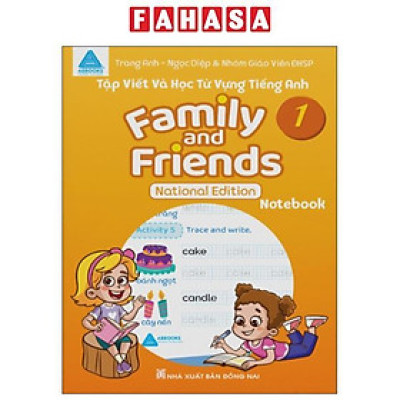 Sách - Tập Viết Và Học Từ Vựng Tiếng Anh - Family And Friends 1 - National Edition - Notebook