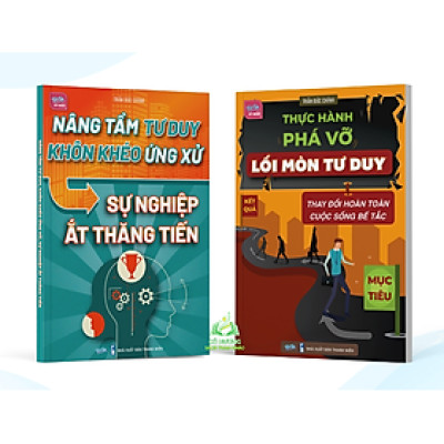 Combo 5 cuốn sách: Nâng tầm tư duy, Phá vỡ lối mòn tư duy, Khỏe mạnh hạnh phúc, Tự do tai chính, 100 ngày hành động #huongbook