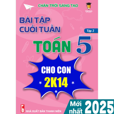 Sách - Combo Bài tập cuối tuần Toán 5 Chân trời sáng tạo cả năm (2 cuốn) VietJack