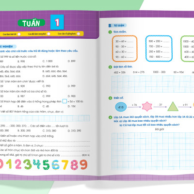 Sách - Phiếu bài tập cuối tuần Toán lớp 3