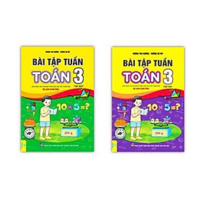 Sách - Combo Bài Tập Tuần Toán 3 tập 1 + 2 - Biên soạn theo chương trình GDPT mới (cánh diều)