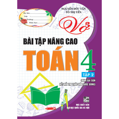 Combo Vở Bài Tập Nâng Cao Toán 4 Tập 1 + 2 (Bám Sát SGK Kết Nối Tri Thức Với Cuộc Sống - Bộ 2 Cuốn) - HA
