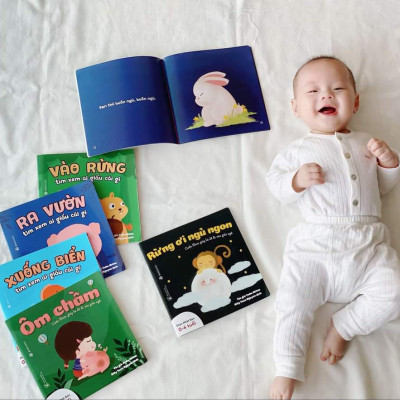 Combo 11 cuốn Ehon cho bé từ 0 - 6 tuổi - Ai giấu cái gì - Buồn ngủ ơi là buốn ngủ - Bạn là ai vậy?