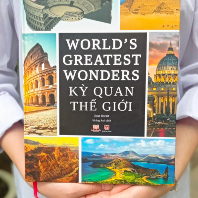 Combo 2 Cuốn Sách Bách Khoa Toàn Thư - Kỳ Quan Thế Giới, Bí Ẩn Của Lịch Sử- Tổng Hợp Kiến Thức Về Lịch Sử, Địa Lý, Du Lịch Khám Phá Thế Giới - Á Châu Books Bìa Cứng, In Màu