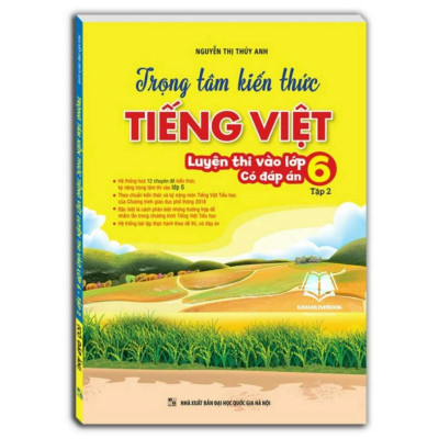 Sách - Combo Trọng tâm kiến thức tiếng việt (luyện thi vào lớp 6) trọn bộ (có đáp án)