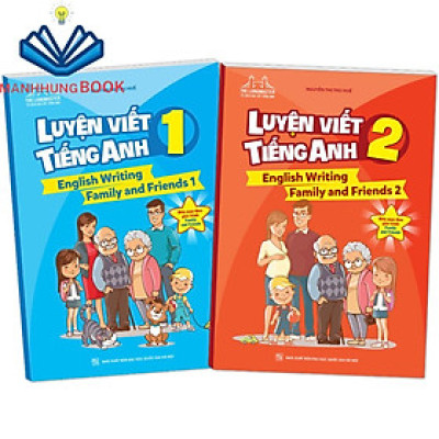Sách - Combo Luyện viết tiếng Anh 1 và 2 (English Writing Family and Friends)