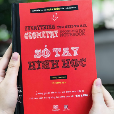Sách - Sổ tay Hình học ( Tiếng Việt ) Tổng hợp kiến thức toán học hình học từ lớp 8 đến lớp 12 - Á Châu Books, bìa cứng in màu