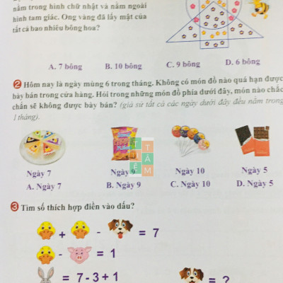 Sách - Phát triển trí thông minh Toán lớp 1