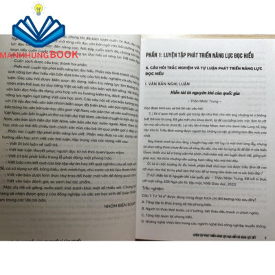 Sách - Luyện tập phát triển năng lực đọc hiểu và năng lực viết