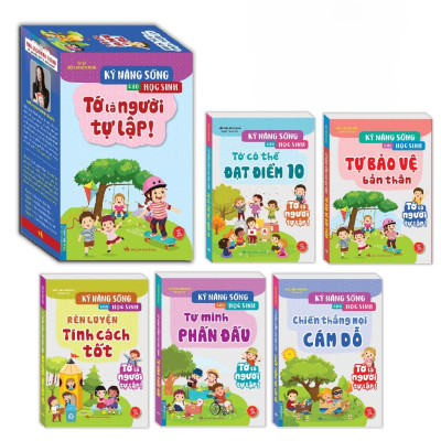 Combo hộp kỹ năng sống cho học sinh - Tớ là người tự lập (Trọn bộ 5 cuốn)