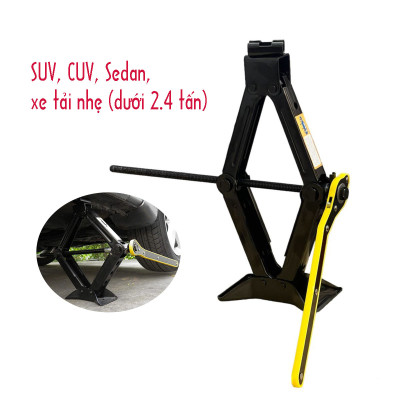 Kích nâng gầm xe ô tô - Kích lốp ô tô chữ A đầu bám xoay 360 độ - Tay siết lực cờ lê 17 tròng tự động