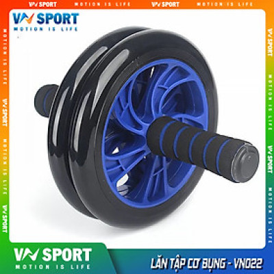 Lăn Tập Cơ Bụng 2 Bánh VNSPORT - VN022, Tập Bụng 6 Múi Hiệu Quả, Đánh Tan Mỡ Bụng, Thon Gọn Vòng Eo (Hàng Chính Hãng)