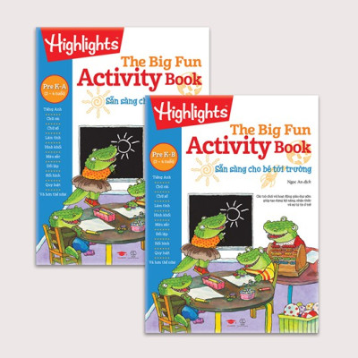 Sách big fun activity books sẵn sàng cho bé tới trường - bộ 6 cuốn, in màu ( 2 -  7 tuổi )