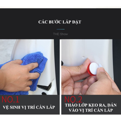 Bộ 2 Đèn LED cảnh báo mở cửa xe ô tô 3 bóng và 5 bóng trong 1 đèn led