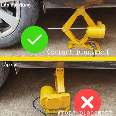 Bộ nâng kích gầm điện ô tô nhãn hiệu ROGTZ TY-EJ02, 2 tấn, 12V - Hàng Nhập Khẩu