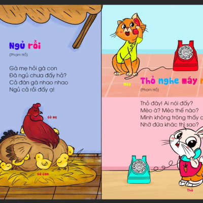 Sách Thơ Cho Bé Học Nói - Giúp bé phát triển ngôn ngữ và giao tiếp - Bìa Cứng