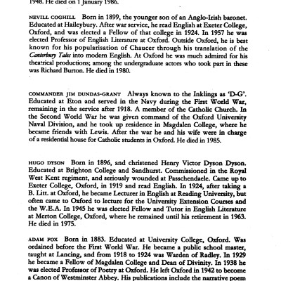 The Inklings: C. S. Lewis, J. R. R. Tolkien And Their Friends