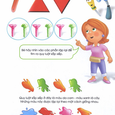 Sách - Các Kĩ Năng Học Tập Của Disney - Cùng Học Hình Dạng Và Quy Luật Sắp Xếp