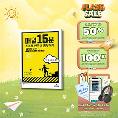 Sách - 15 phút tự học tiếng Hàn mỗi ngày Mcbooks