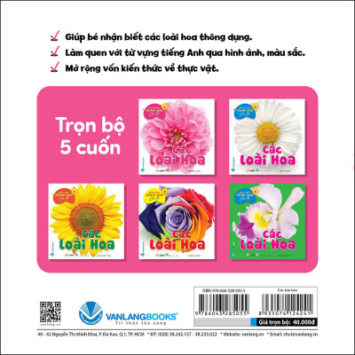 Combo Bộ 5 Cuốn: Bách Khoa Toàn Thư Cho Bé - Các Loài Hoa