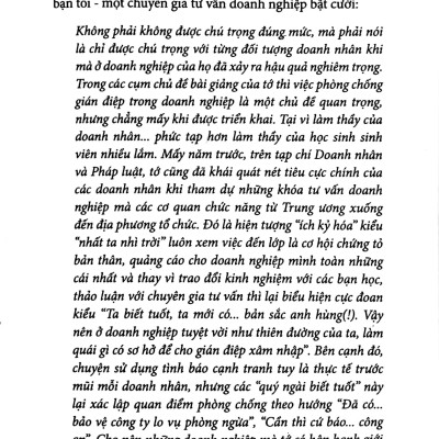 Sổ Tay CEO – Phòng Chống Gián Điệp Trong Doanh Nghiệp