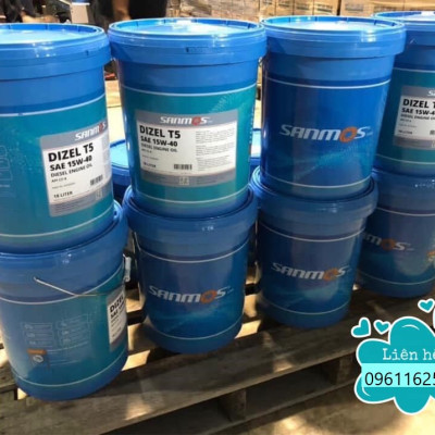 DẦU ĐỘNG CƠ SANMOS DIZEL TX SAE 15W - 40 API CK4