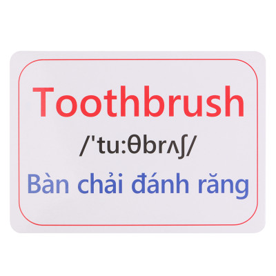 Thẻ Flash Card Thông Minh - Phòng Tắm