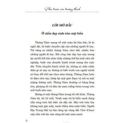 Phía Trước Của Trưởng Thành