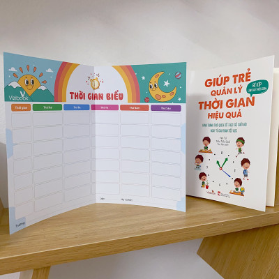 Sách - Giúp Trẻ Quản Lý Thời Gian Hiệu Quả - Bí Kíp Làm Chủ Thời Gian - Tặng Kèm Thời Gian Biểu - Dành cho trẻ 6+
