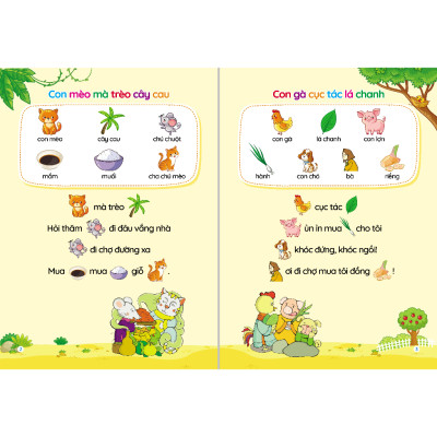 Sách - Thơ truyện đồng dao câu đố truyện tiềm thức cho bé tập nói tập đọc