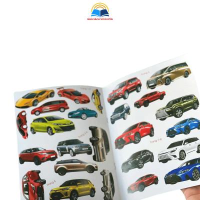 Sách - Bóc Dán Decal Thông Minh Trang Trí Sticker Ngôi Nhà Của Em - Các Hãng xe hơi nổi tiếng
