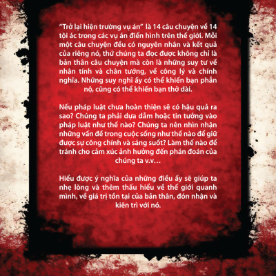 Sách - TRỞ LẠI HIỆN TRƯỜNG VỤ ÁN ( BV 2024)