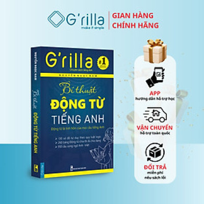 Sách - Bí thuật Động từ tiếng Anh GRILLA, kèm App học miễn phí