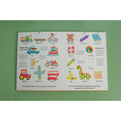 Kéo Đẩy Tìm Kiếm - 100 Từ Vựng Song Ngữ Việt-Anh Cho Bé