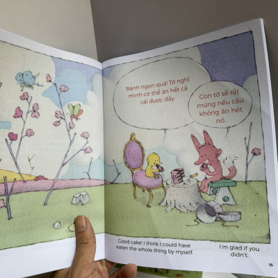 [Truyện tranh song ngữ, in màu toàn bộ] Combo 4 cuốn TÌNH BẠN DIỆU KỲ - PHÁT TRIỂN EQ - CHIẾC BÚA MẤT TÍCH - NGỦ LANG - LÊN LÊN XUỐNG XUỐNG - CHIẾC BÁNH SÔ-CÔ-LA - Sergio Ruzzier - Thúy Loan - Hà Giang Books - NXB Văn Học.