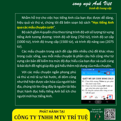 HỌC TIẾNG ANH QUA 84 MẨU CHUYỆN CƯỜI SONG NGỮ ANH – VIỆT ( Trình độ trung cấp)