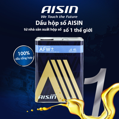 Nhớt Hộp Số Tự Động AISIN AFW+ ATF 4 Lít ATFMT4S - Nhập Khẩu Chính Hãng