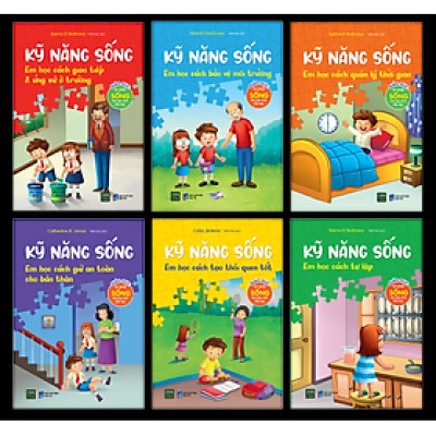 Combo 6 Cuốn Kỹ Năng Sống (Giáo Dục Kỹ Năng Sống Cho Học Sinh Tiểu Học)
