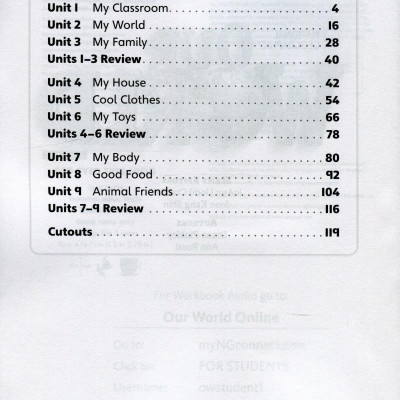Our World American English 1 Workbook With Audio CD