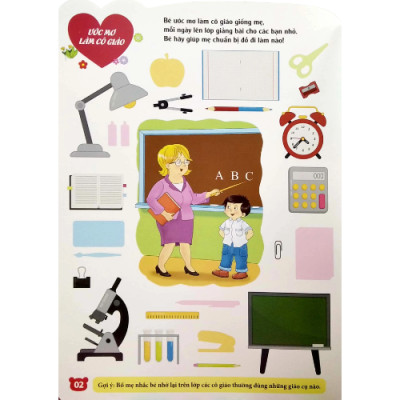 Bóc dán hình thông minh IQ-EQ-CQ - 150 miếng dán hình thông minh - Nghề ghiệp (2-6 tuổi) Tái bản