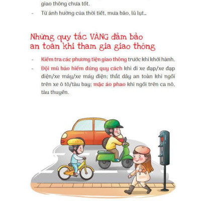 15 Bí Kíp Giúp Tớ An Toàn - Cẩm Nang Giao Thông An Toàn (Dành Cho Lứa Tuổi 6+)