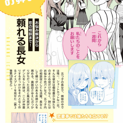 五等分の花嫁 キャラクターブック 一花 (KCデラックス)