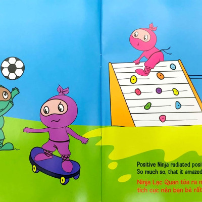 Ninja Nhí - Rèn Luyện Tư Duy Tích Cực - Ninja Lạc Quan (Song Ngữ)
