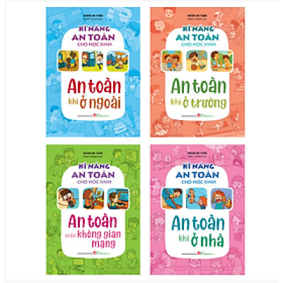 Sách: Combo 4 Cuốn Kĩ Năng An Toàn Cho Học Sinh